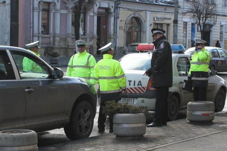 Cluj-Napoca: Peste 700 de amenzi pentru parcări neregulamentare în zona centrală