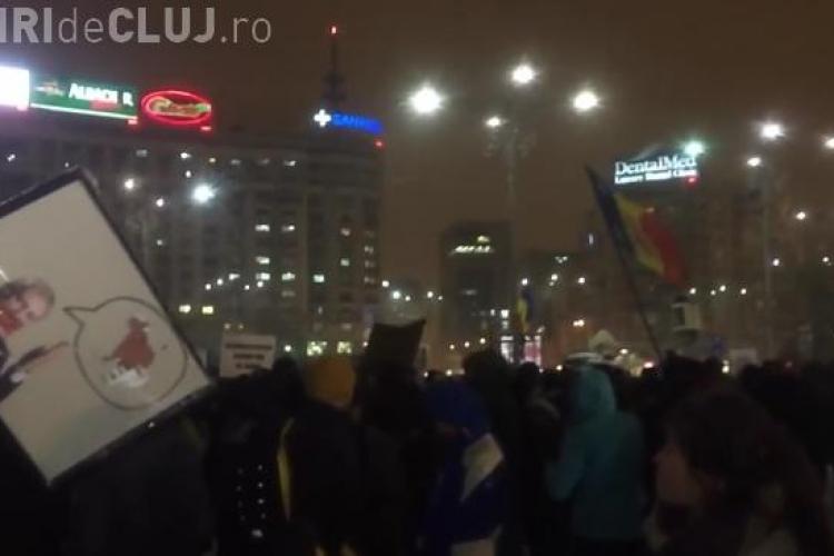 BBC a transmis live protestele din București, din Piața Victoriei VIDEO