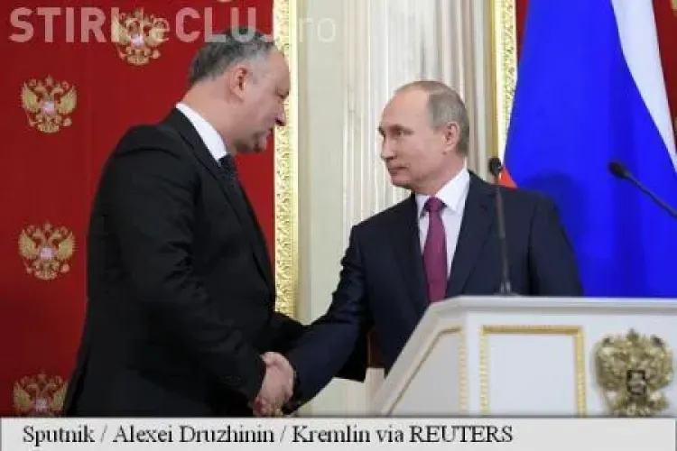 Dodon a primit de la Putin o hartă cu Moldova istorică: ”Jumătate din teritoriul actual al României”