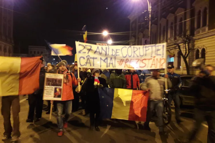 Nou protest la Cluj, luni seară: Continuăm cu protestele așa cum ați decis cu toții
