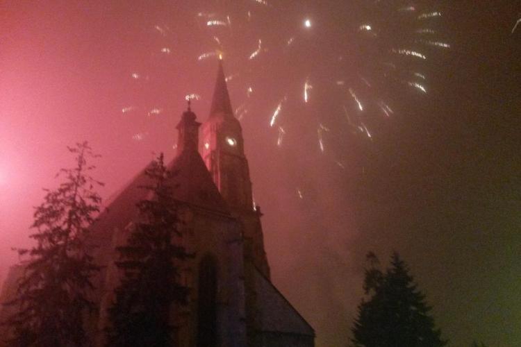 Artificii superbe la Cluj, de Ziua Unirii Principatelor. Finalul a fost MAGIC - VIDEO