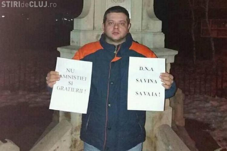 Singurul protestatar din Odobești, jud. Vrancea, dat în judecată de primarul PSD