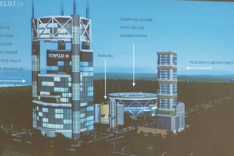 Clujul a primit un teren de 86.000 de mp pentru a construi parcul științific TETAPOLIS