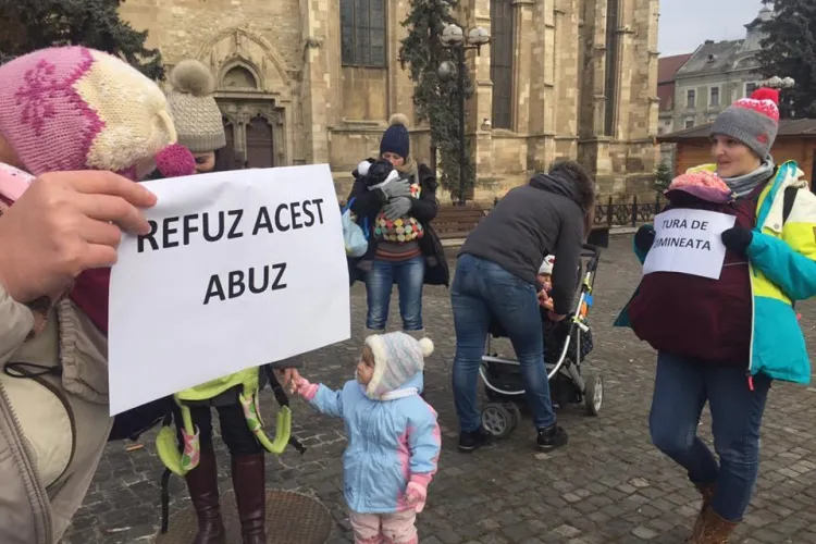 Protecția Copilului, sesizată pentru folosirea copiilor la proteste