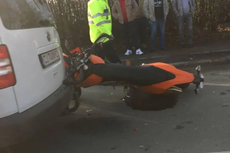 Motociclist rănit pe strada Nădășel, din Cluj-Napoca - FOTO