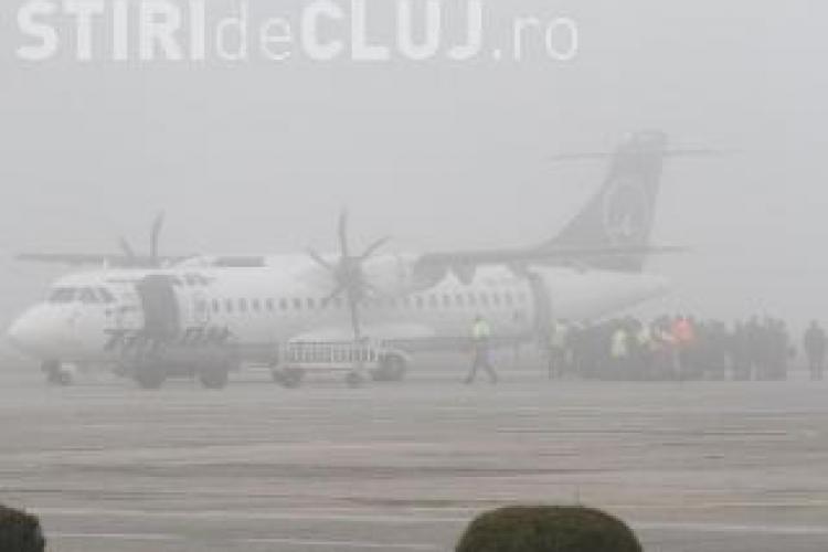 Mai multe curse de pe Aeroportul Cluj au întârzieri din cauza ceței