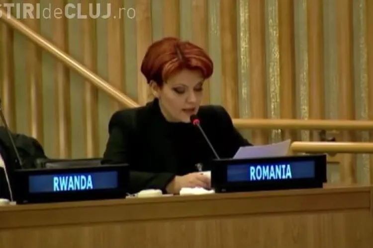 Lia Olguța Vasilescu nu se lasă. După ce a devenit virală vorbind în engleză, acum a susținut un discurs în franceză VIDEO