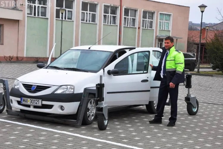 Bogdan Marișca, elev pentru o zi la Școala de Poliție din Cluj - FOTO