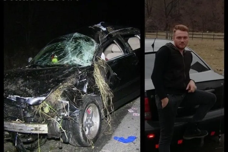 CLUJ: Accident mortal la Câțcău. Un fotbalist a zburat din mașină VIDEO