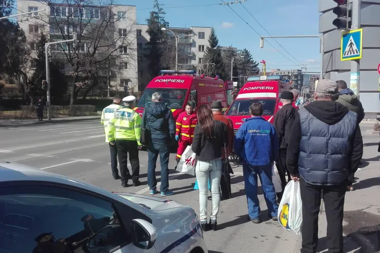 Un pompier clujean aflat în timpul liber a acordat primul ajutor la un accident de circulație - FOTO