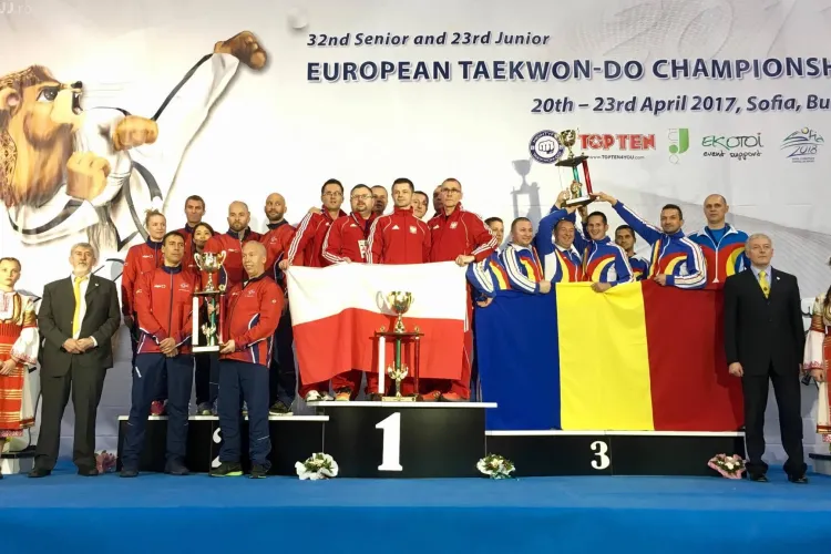România - pe podiumul Campionatului European de Taekwon-do ITF din Sofia, Bulgaria