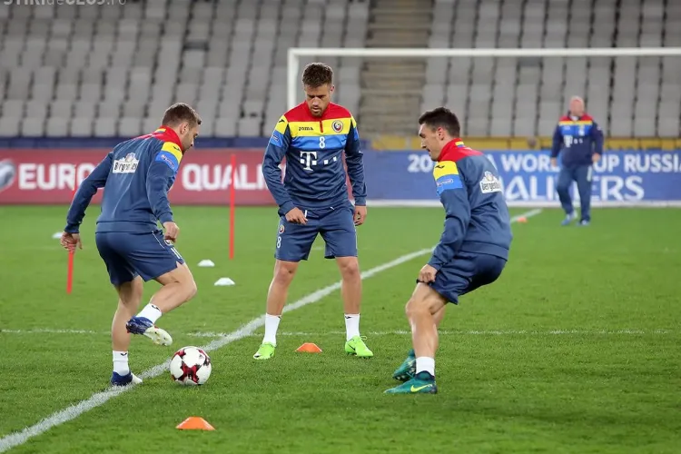 Naționala României s-a antrenat pe Cluj Arena. Care este strategia lui Daum pentru meciul cu Danemarca