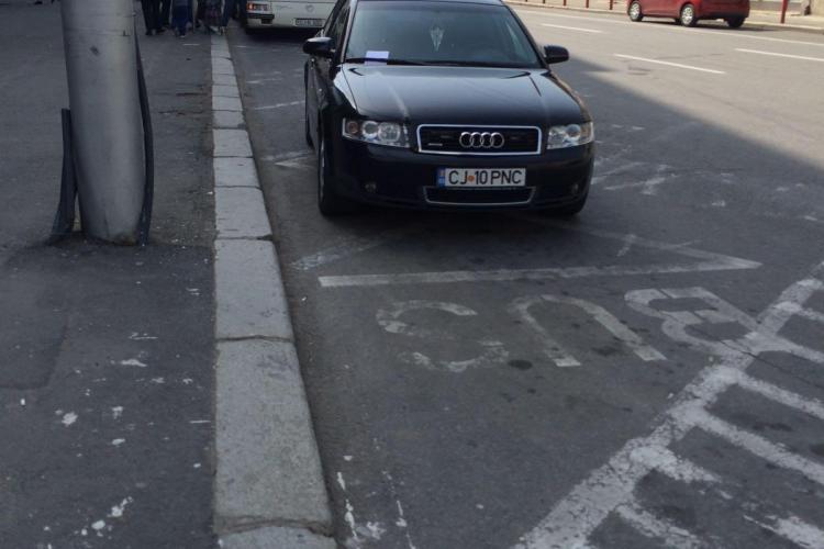Așa a fost parcată mașina de serviciu a șefului Poliției Cluj, Ciprian Miron! Ce a URMAT - FOTO