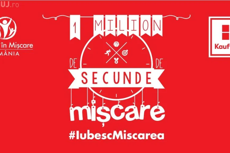 S-a lansat o campanie inedită care te scoate la mișcare. Vezi cum poti ajuta să se strângă „1 Milion de secunde de mișcare”