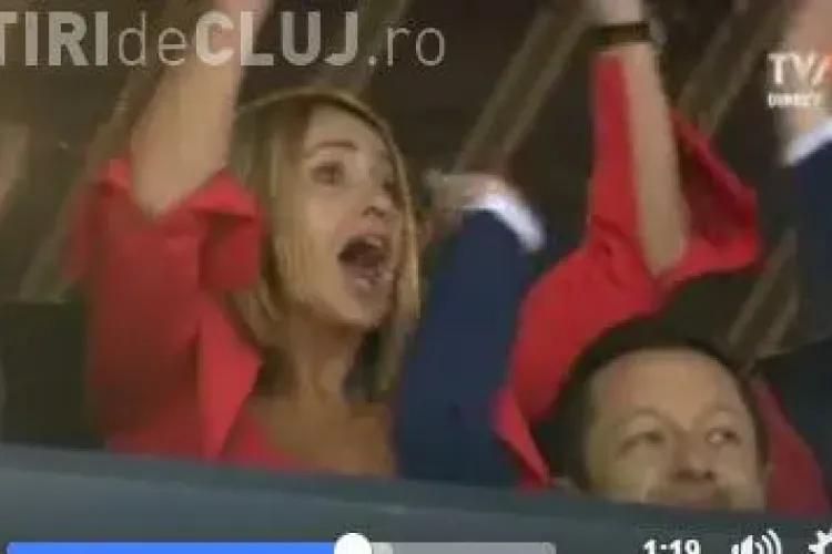 Reacția Nadiei Comăneci la Sala Polivalentă, după săritura lui Marian Drăgulescu - VIDEO