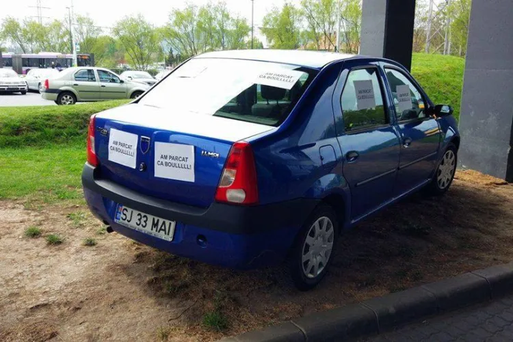Ce au pățit ”boii” care au parcat aiurea la Cluj Arena - FOTO