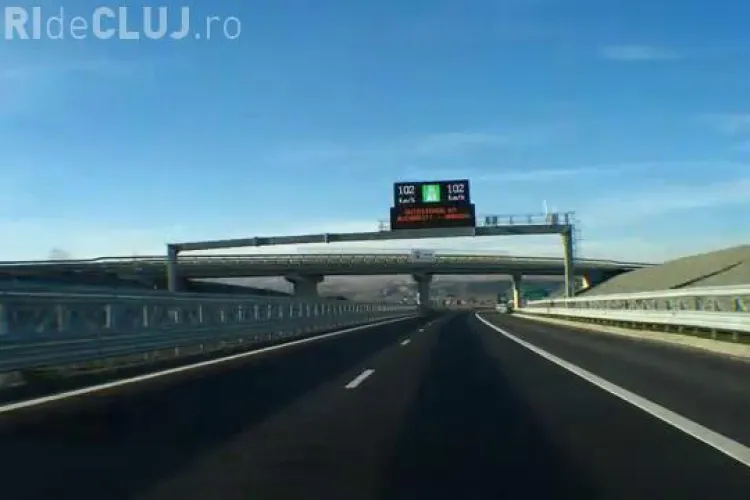 Abia inaugurat, tronsonul de 10 km din Autostrada Transilvania a ajuns "star" pe You Tube - VIDEO