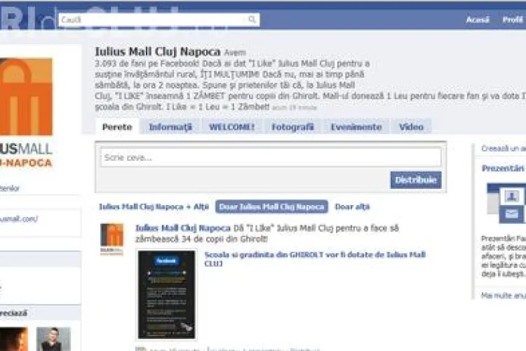 1 like= 1 leu= 1 zambet, pe Facebook pentru dotarea unei scoli si a unei gradinite dintr-un sat clujean