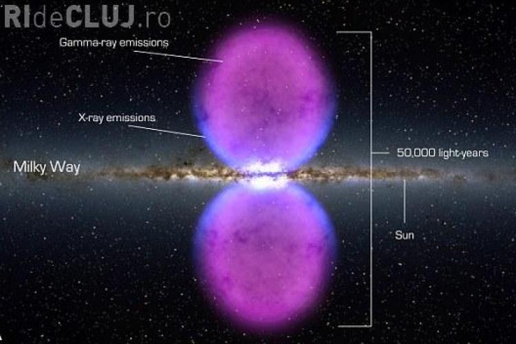 Doua bule spatiale uriase au fost descoperite de NASA pe Calea Lactee - FOTO