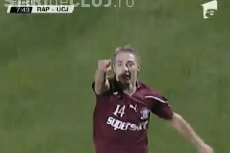 Gol Mihai Roman! Rapid - U Cluj 1-0 / VIDEO