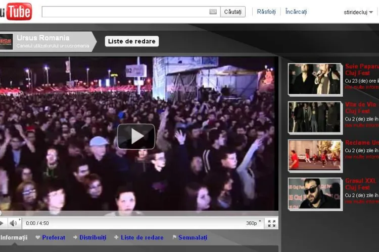 Ursus vrea sa isi "spele" imaginea pe YouTube, dupa ce a anuntat ca renunta la fabrica din Cluj!