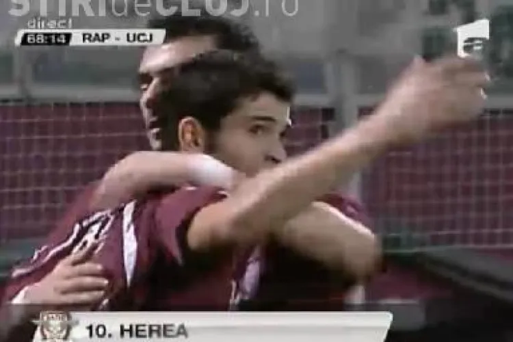 Hutan, spectator la golul din foarfeca a lui Herea / VIDEO