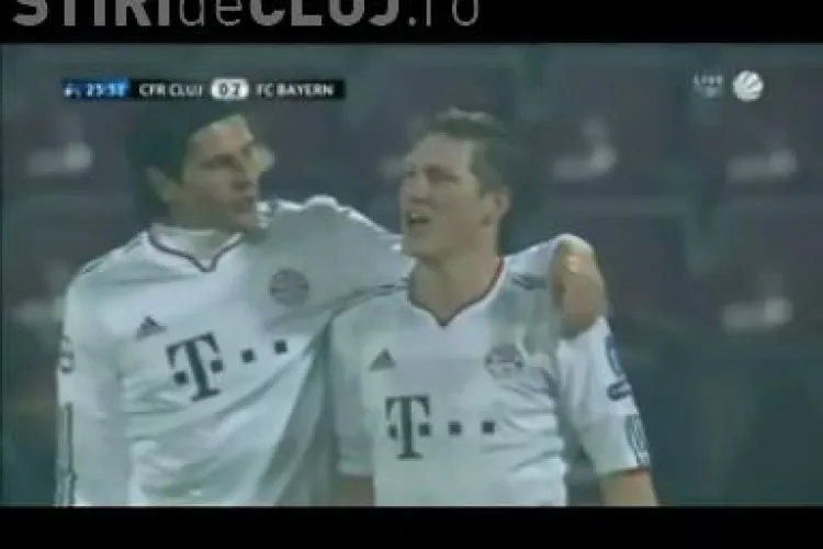 Dubla Gomez in meciul CFR Cluj - Bayern Munchen / VIDEO