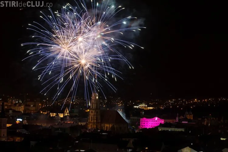 Foc de ARTIFICII spectaculos la Zilele Clujului 2017. Click pentru a-l vedea, dacă ați lipsit - VIDEO