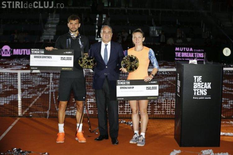 Simona Halep, campioana ”turneului” Tie Break Tens, de la Madrid. A încasat 250.000 de euro în 37 de minute