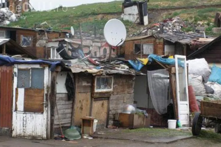 Protest în Apahida împotriva relocării romilor de la Pata Rât