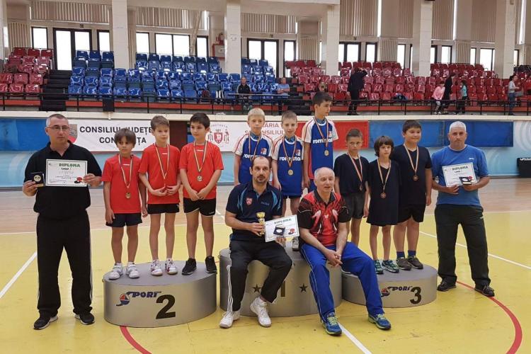 Copiii de la CS Politehnica Cluj, campioni naționali la tenis de masă - FOTO