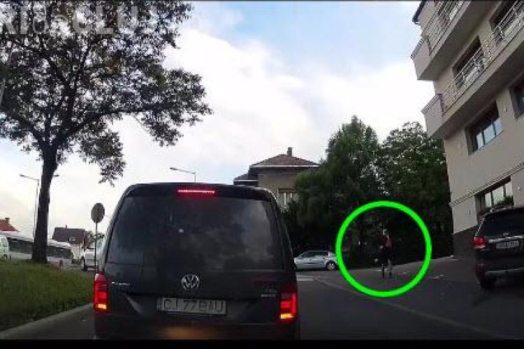 Cluj: Șofer din Alba ce crede că drumul e numai al lui - VIDEO