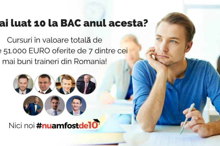 Sătul de GOANA după ZECE la BAC? Antreprenorul clujean Călin Biriș a lansat #nuamfostde10 și oferă burse de 50.000 de euro
