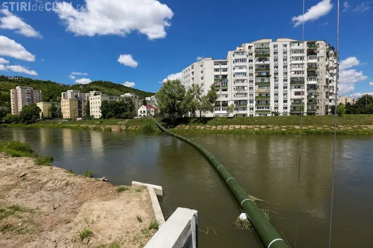 Un baraj pe Someș, în Grigorescu, va bloca deșeurile. Boc: Vom avea un Someș mai curat! - FOTO