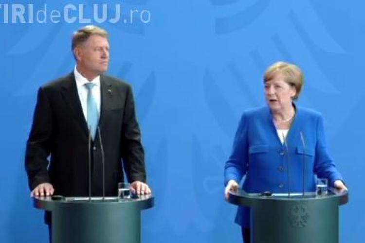 Întâlnire între Klaus Iohannis și Angela Merkel: Ce spune cancelarul Germaniei despre criza politică din România