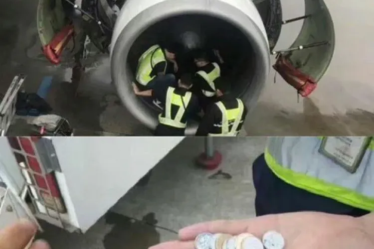 O femeie a aruncat monede în motorul avionului pentru ”noroc”. Ce a urmat