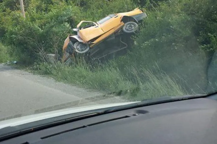 Accident pe strada Borhanci, spre centura Vâlcele - Apahida - FOTO