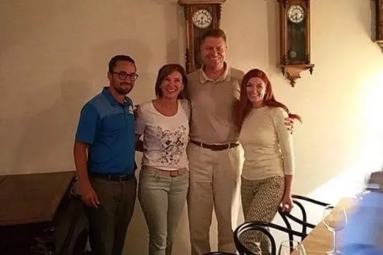 Klaus Iohannis în vizită la Cluj. A luat masa în centru