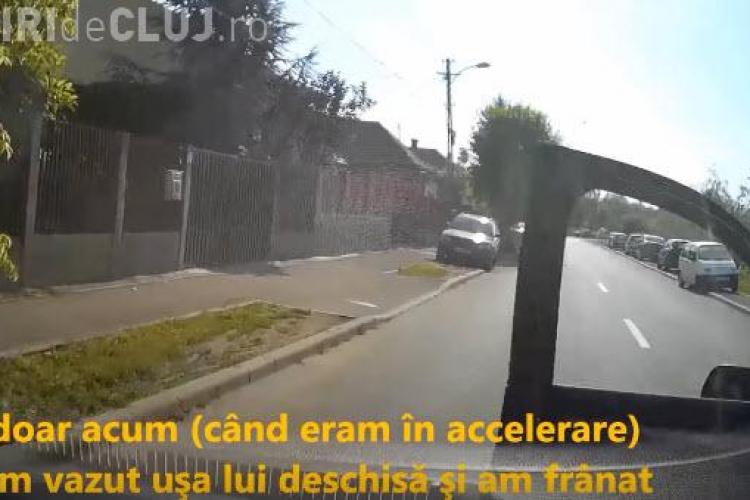 Cluj: Șicanarea ANULUI în trafic. L-a urmărit 3 km, iar la final a fost pus la punct. I-a rupt ușa de la mașină - VIDEO