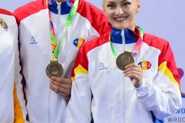 Clujeanca Andreea Bogati, argint pentru România la Jocurile Mondiale de gimnastică aerobică - VIDEO