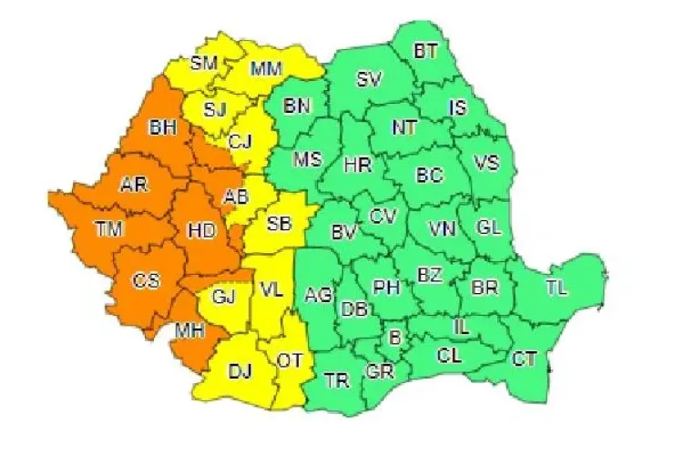 De la caniculă, la ploi torențiale! Meteorologii au emis cod portocaliu de furtuni pentru Cluj