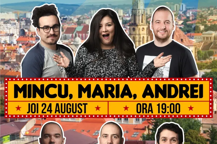 Maraton de stand-up, pe acoperișul parcării de la Primăria Cluj! Șase artiști consacrați îi vor amuza pe clujeni
