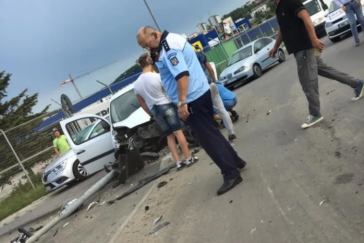 Accident în Florești, la trecerea de la Metro