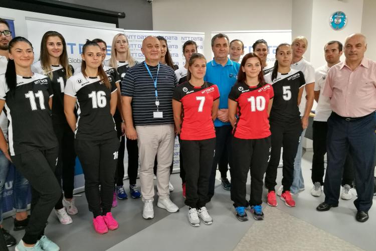 Echipa de volei feminin ”U” NTT DATA Cluj are o nouă componență și noi echipamente FOTO