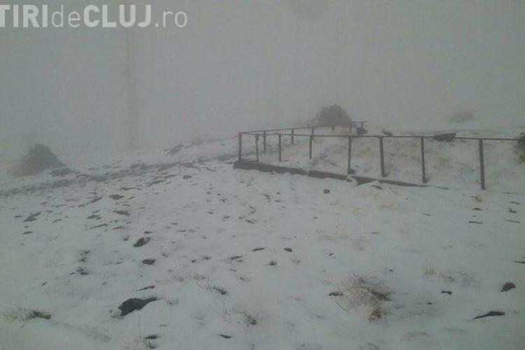 Ninsoare în luna septembrie, în România. Stratul de zăpadă a ajuns la 3 centimetri