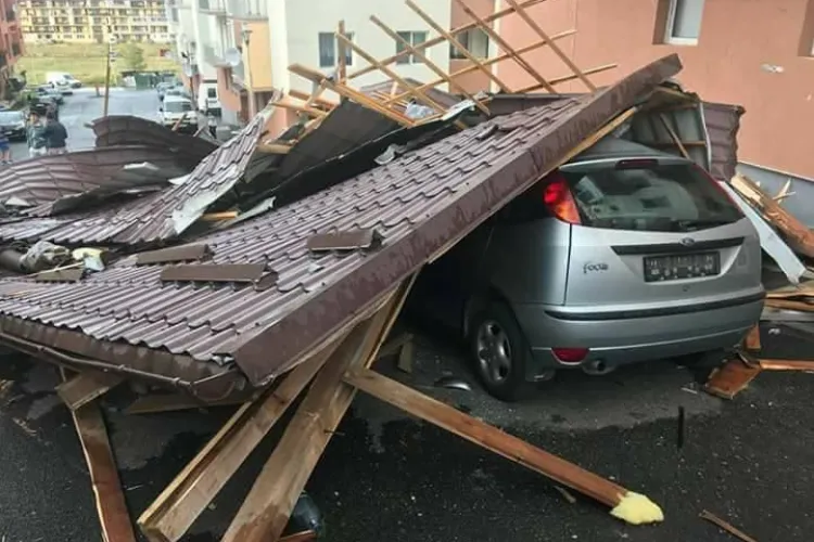 Pagube URIAȘE în Florești, după furtuna de duminică. Ce pot face cei afectați