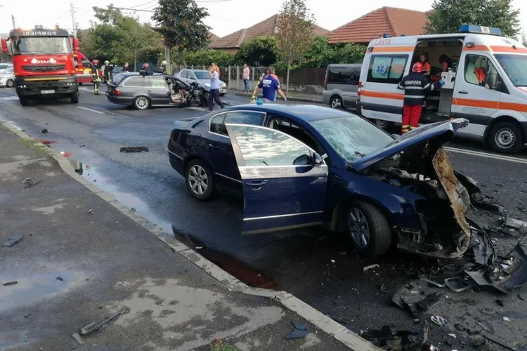 Accident grav la Ambient, în cartierul Someșeni - FOTO