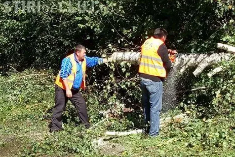 Au fost deblocate toate drumurile județene după furtuna de duminică FOTO