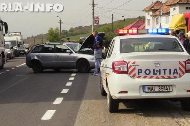 Nepăstrarea distanței regulamentare face victime! Patru persoane au fost rănite într-un accident la Gherla VIDEO