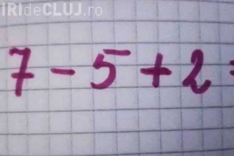 Cum rezolvi această problemă? Cât fac 7-5+2=?